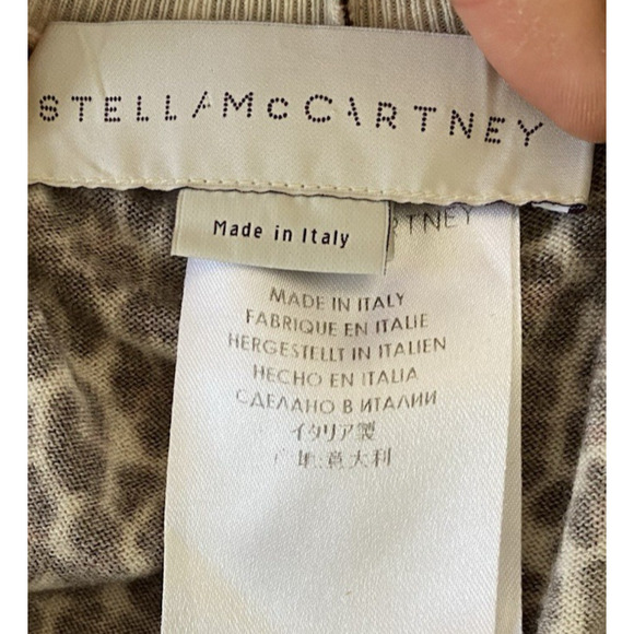 Stella McCartney Leopard Animal Print 100% Wool Pants 36 Designer Luxury Cozy - Picture 4 of 11